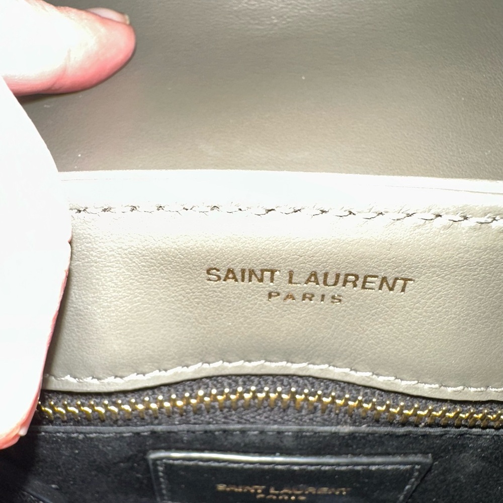 YSL LouLou Toy Flapbag-Grey Khaki - Picture 2 of 9